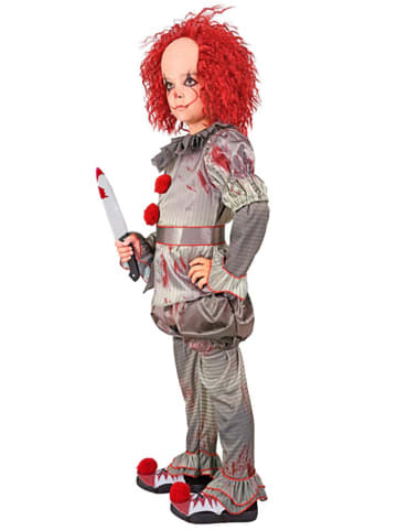 Widmann Kostium "Killer clown" w kolorze szarym