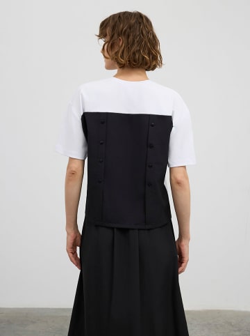 BGN Shirt in Weiß/ Schwarz