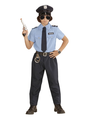 Carnival Party 5tlg. Kostüm "Polizist" in Hellblau/ Dunkelblau