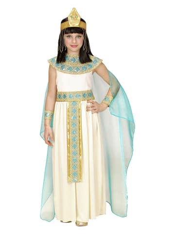 Carnival Party 6tlg. Kostüm "Cleopatra" in Creme/ Türkis