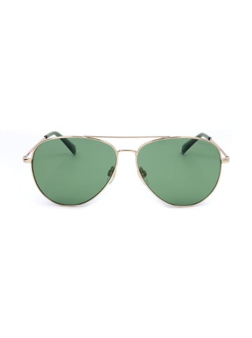 Levi's Okulary przeciwsłoneczne unisex w kolorze złoto-zielonym