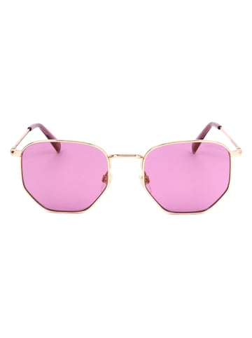 Levi's Okulary przeciwsłoneczne unisex w kolorze złoto-różowym