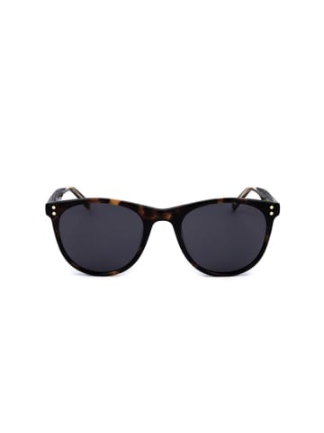 Levi's Męskie okulary przeciwsłoneczne w kolorze brązowym