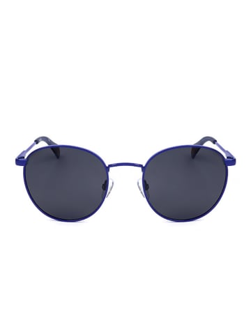 Polaroid Okulary przeciwsłoneczne unisex w kolorze niebiesko-czarnym