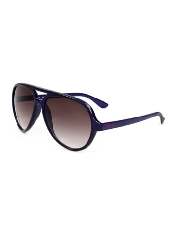 SWEET YEARS Okulary przeciwsłoneczne unisex w kolorze granatowo-brązowym