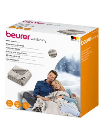 Beurer Koc elektryczny "HD 150 XXL" w kolorze szarym - 200 x 150 cm