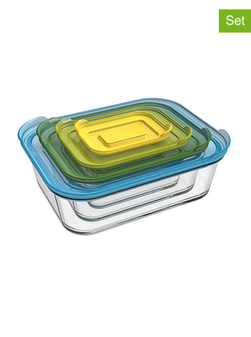 JosephJoseph 4er-Set: Frischhaltedosen "Nest" in Bunt