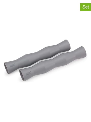 JosephJoseph 2er-Set: Kleiderstangen-Abstandhalter "Orderly" in Grau - (B)20 cm