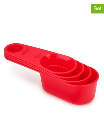 JosephJoseph 4er-Set: Messlöffel in Rot