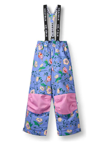 Småfolk Ski-/ Snowboardhose "Vögel und Blumen" in Lila