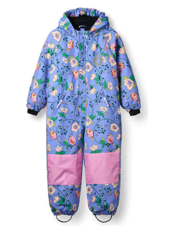 Småfolk Schneeanzug "Vögel und Blumen" in Lila