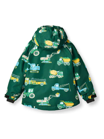 Småfolk Ski-/ Snowboardjacke "Fahrzeuge" in Grün