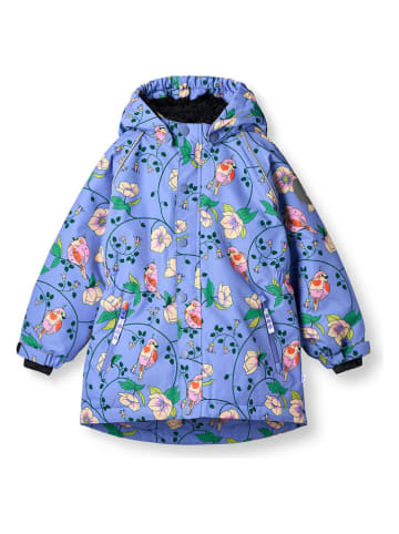 Småfolk Ski-/ Snowboardjacke "Vögel und Blumen" in Lila