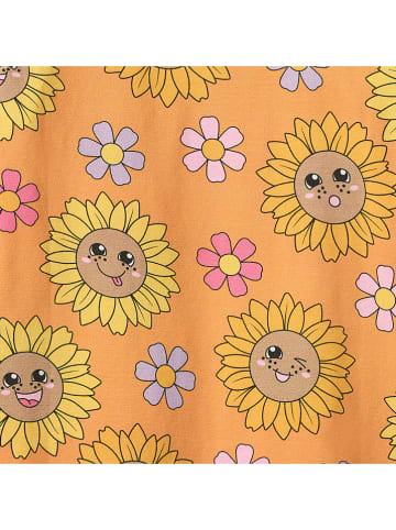 Småfolk Longsleeve "Zonnebloemen" oranje