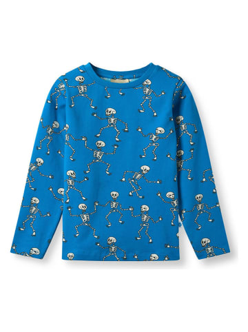 Småfolk Longsleeve "Skelette" in Blau