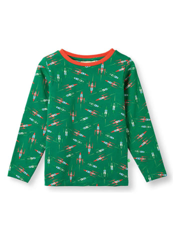Småfolk Longsleeve "Rakete" in Grün