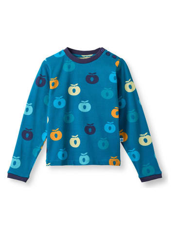 Småfolk Longsleeve "Äpfel" in Blau