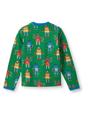 Småfolk Longsleeve "Robot" groen