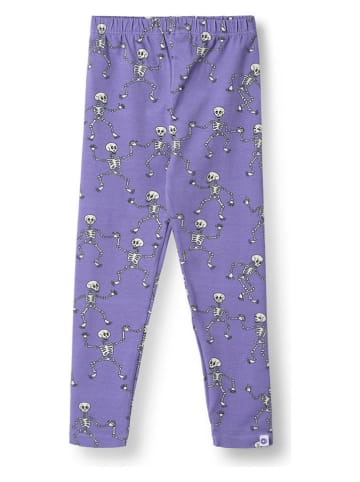 Småfolk Leggings "Skelette" in Lila