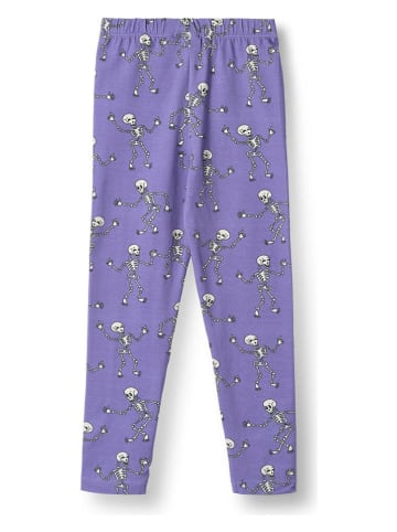 Småfolk Leggings "Skelette" in Lila