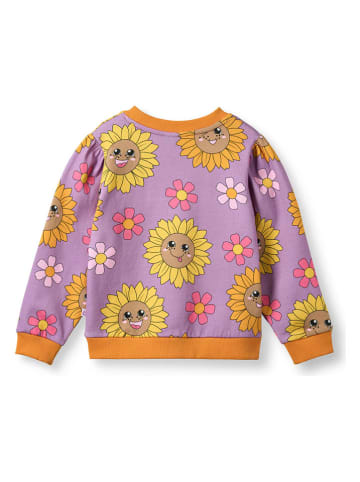 Småfolk Sweatshirt "Sonnenblumen" in Lila