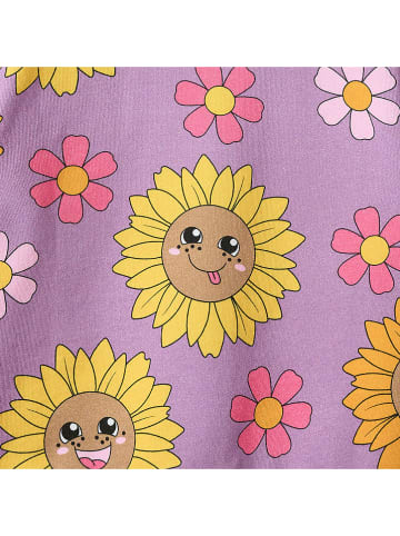 Småfolk Sweatshirt "Sonnenblumen" in Lila