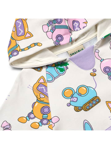 Småfolk Hoodie "Roboter-Haustiere" in Lila