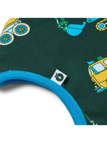 Småfolk Omkeerbare muts "Voertuigen en appel" groen/blauw