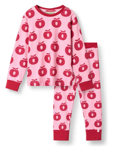 Småfolk Pyjama "Äpfel" in Rosa