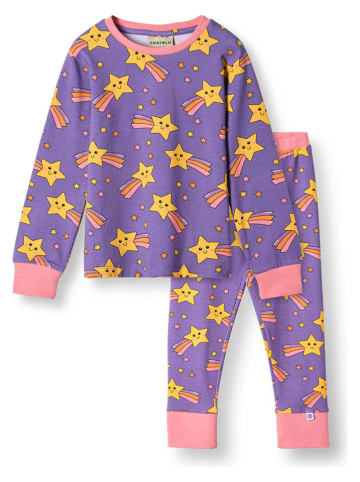 Småfolk Pyjama "Sternschnuppen" in Lila