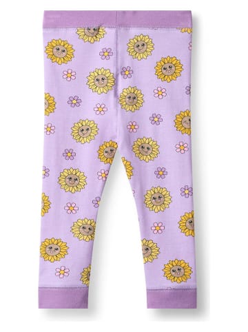 Småfolk Leggings "Sonnenblumen" in Lila