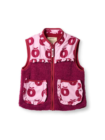 Småfolk Fleeceweste in Rosa/ Bordeaux