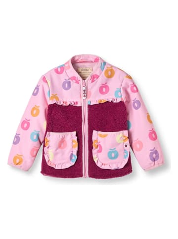 Småfolk Fleece vest "Appel" lichtroze/rood