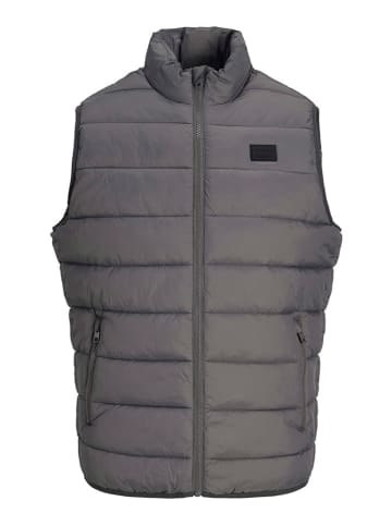 Jack & Jones Doorgestikte bodywarmer grijs
