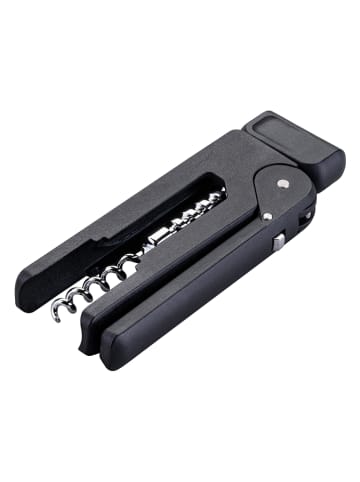 Fackelmann Korkenzieher "Stetement" in Anthrazit/ Silber - (L)19,3 cm