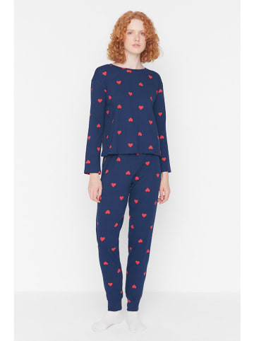 trendyol Pyjama in Dunkelblau