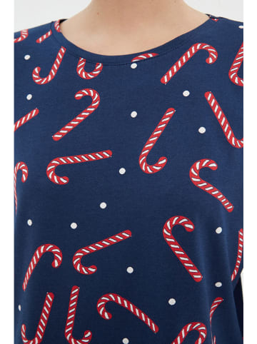 trendyol Pyjama in Dunkelblau