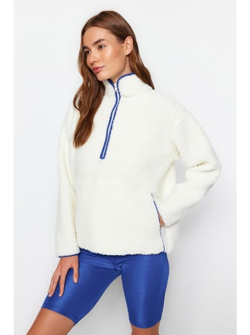trendyol Bluza polarowa w kolorze kremowym