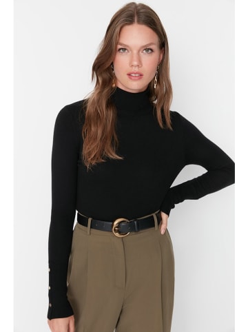 trendyol Rollkragenpullover in Schwarz