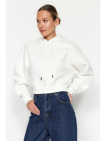 trendyol Hoodie in Weiß