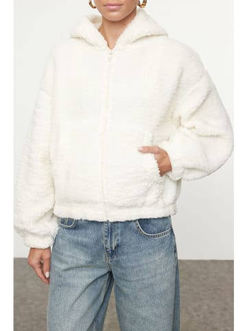 trendyol Bluza w kolorze kremowym