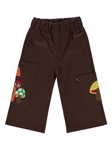 Småfolk Broek "Paddenstoelen" bruin