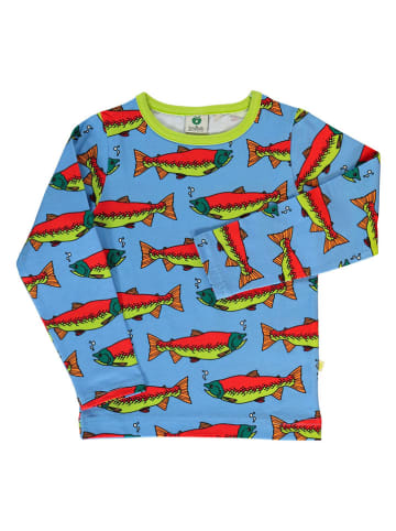 Småfolk Longsleeve "Lachs" in Blau