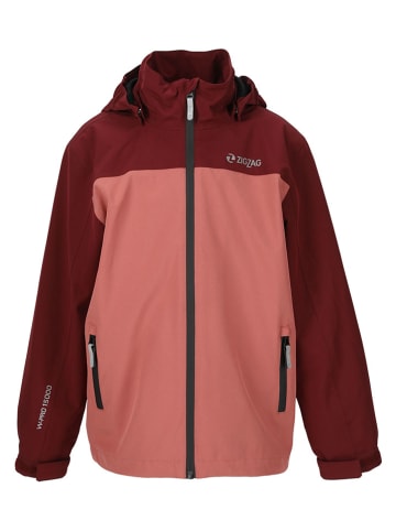 Zigzag Regenjacke "Bloomer" in Rosa/ Rot
