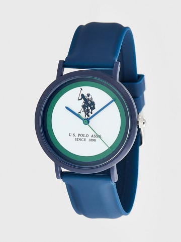 U.S. Polo Assn. Zegarek kwarcowy w kolorze granatowo-biało-zielonym