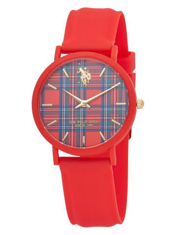 U.S. Polo Assn. Zegarek kwarcowy w kolorze czerwonym