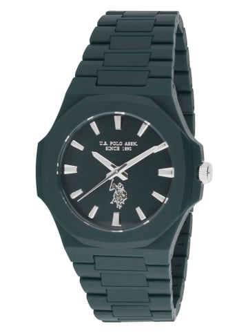 U.S. Polo Assn. Zegarek kwarcowy w kolorze ciemnozielonym