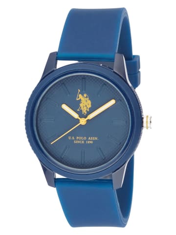 U.S. Polo Assn. Zegarek kwarcowy w kolorze niebiesko-żółtym