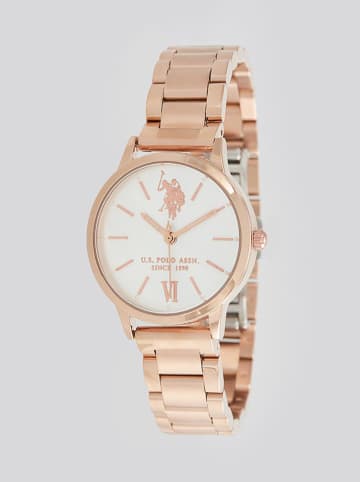 U.S. Polo Assn. Quarzuhr in Roségold/ Silber