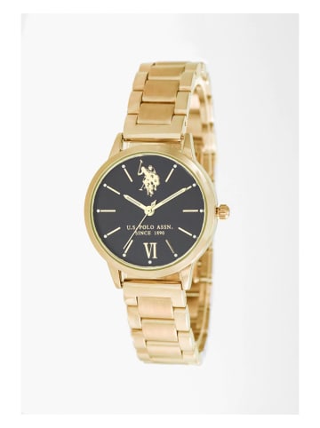 U.S. Polo Assn. Quarzuhr in Gold/ Schwarz